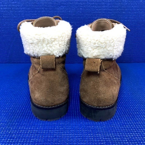 SKECHERS FAUX FUR UPPER Women`s Size 7 Brown Hiking Boots SN48773 - Picture 4 of 9